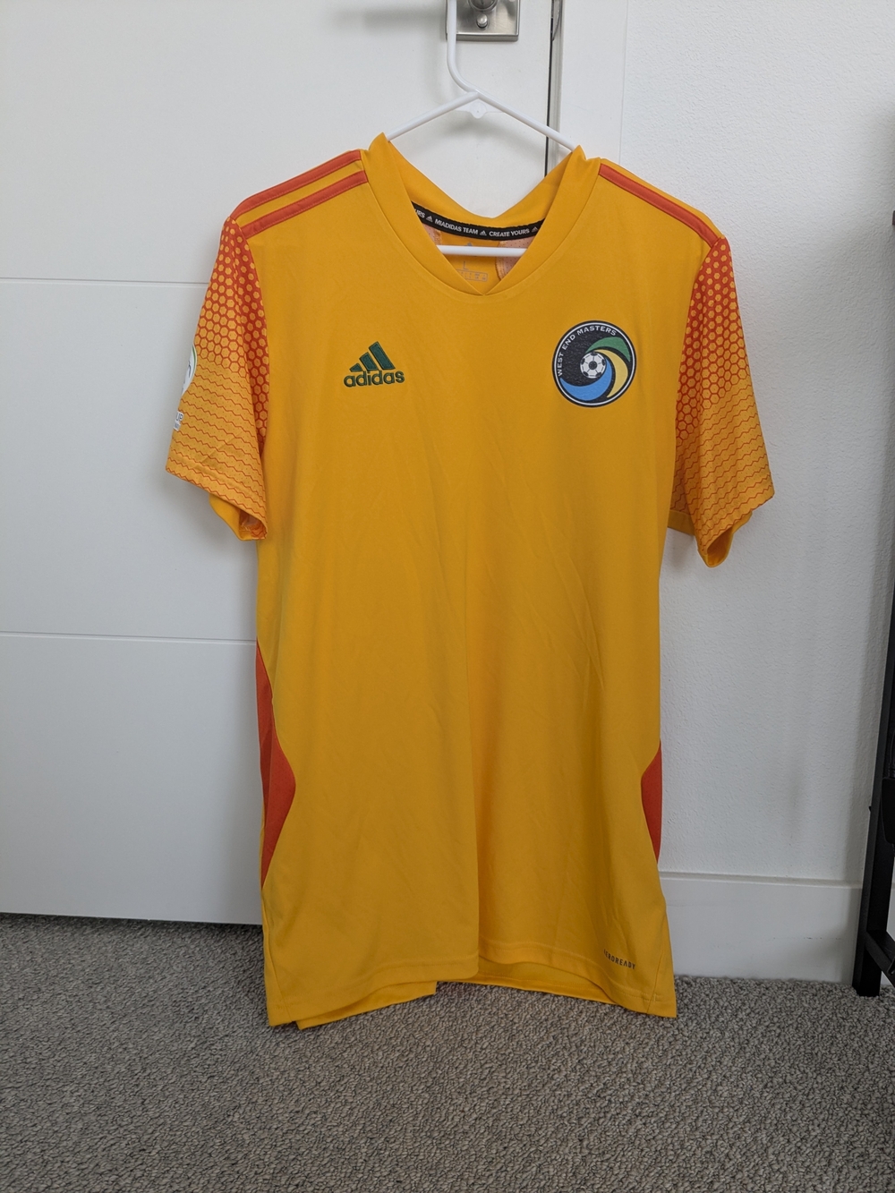 Adidas Yellow Soccer Jersey